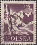 Poland 1956 Paisaje 1,15 ZT Bordeaux Scott 732